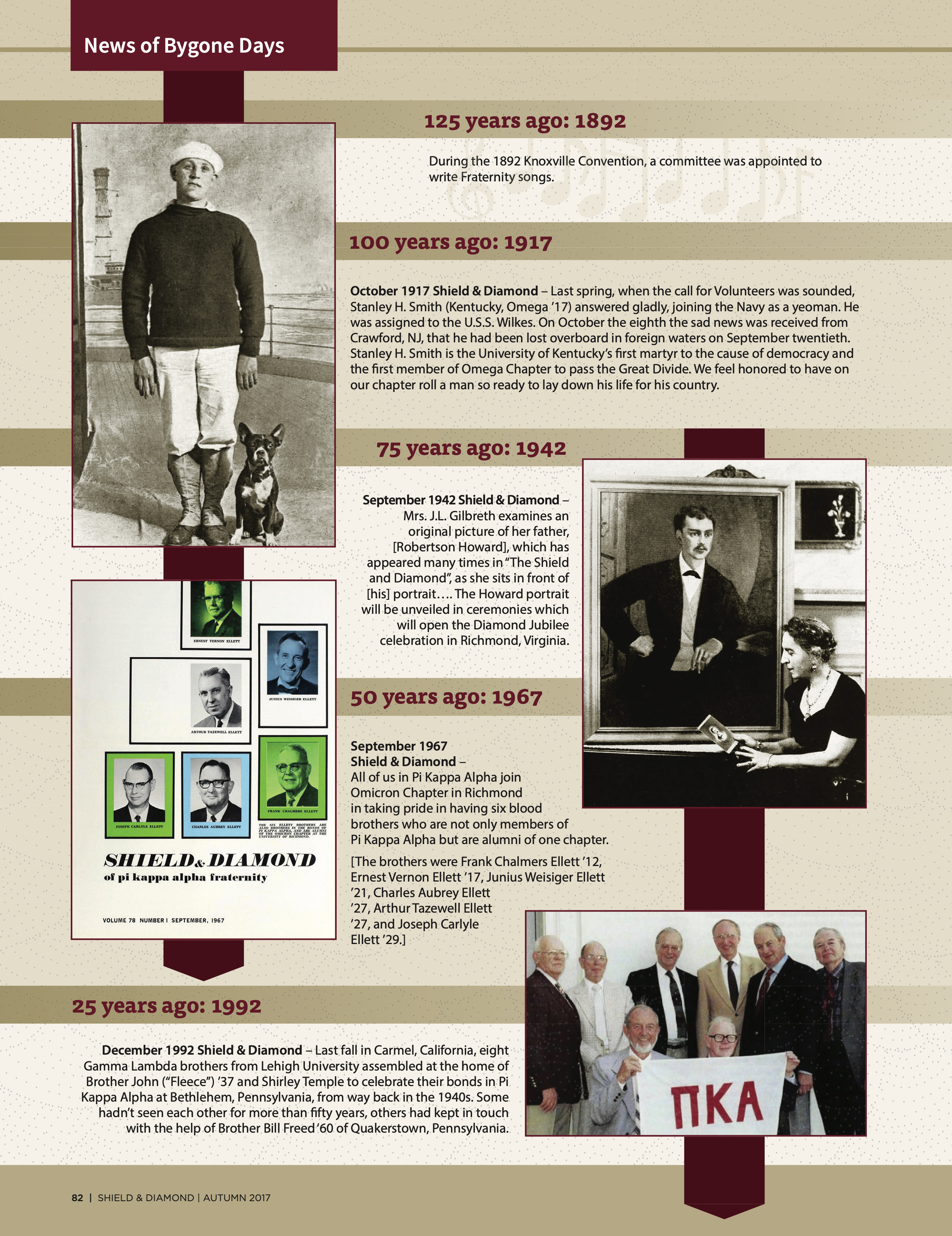 News of Bygone Days, Autumn 2017